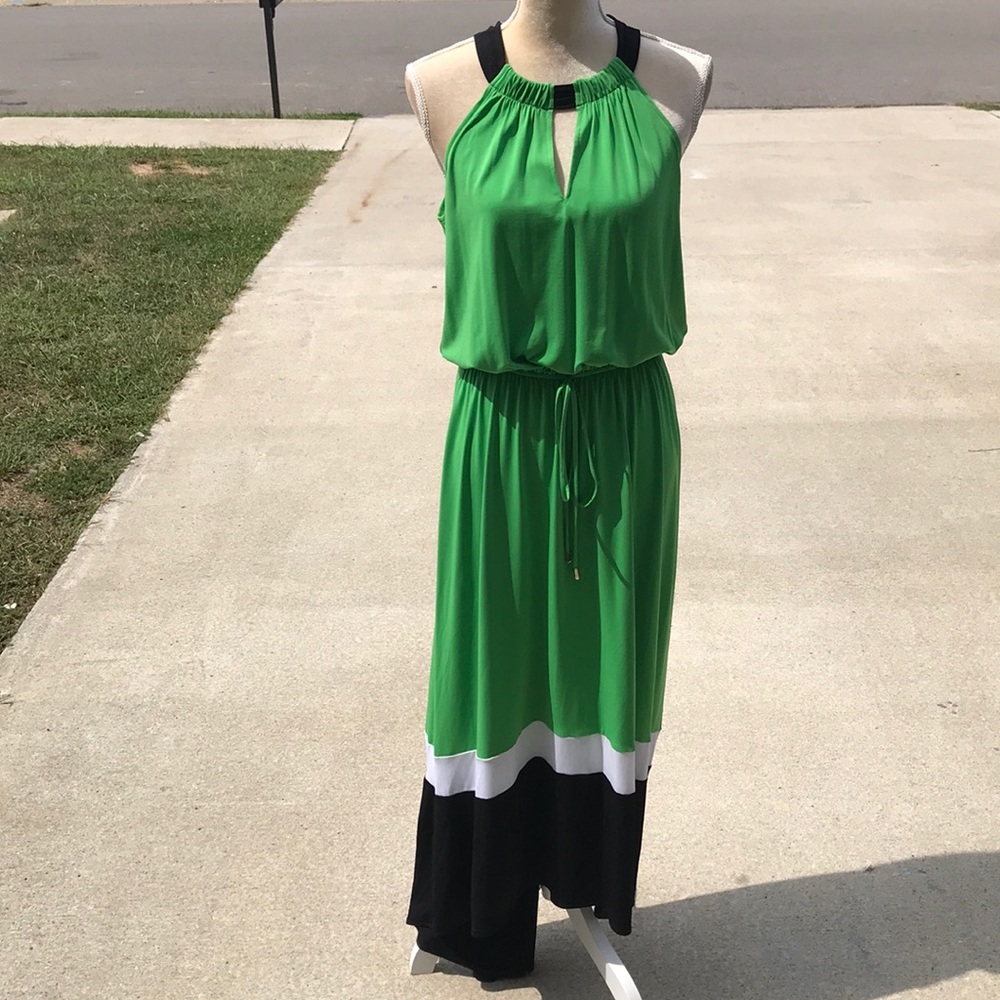 London Times Colorblock Sleeveless Dress